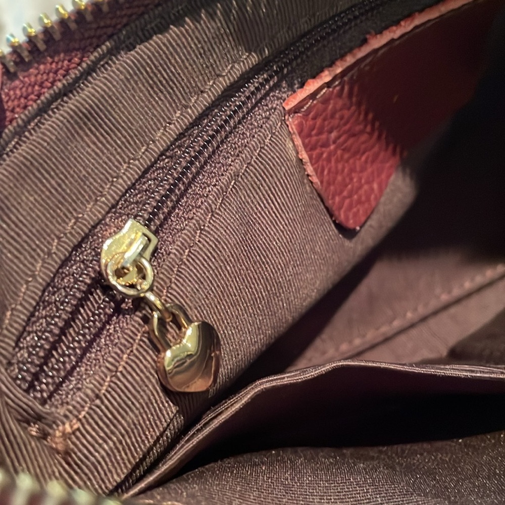 Befen Brown Italian Leather Wristlet Pouch - Picture 7 of 10